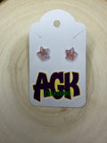 Light Pink Star Studs