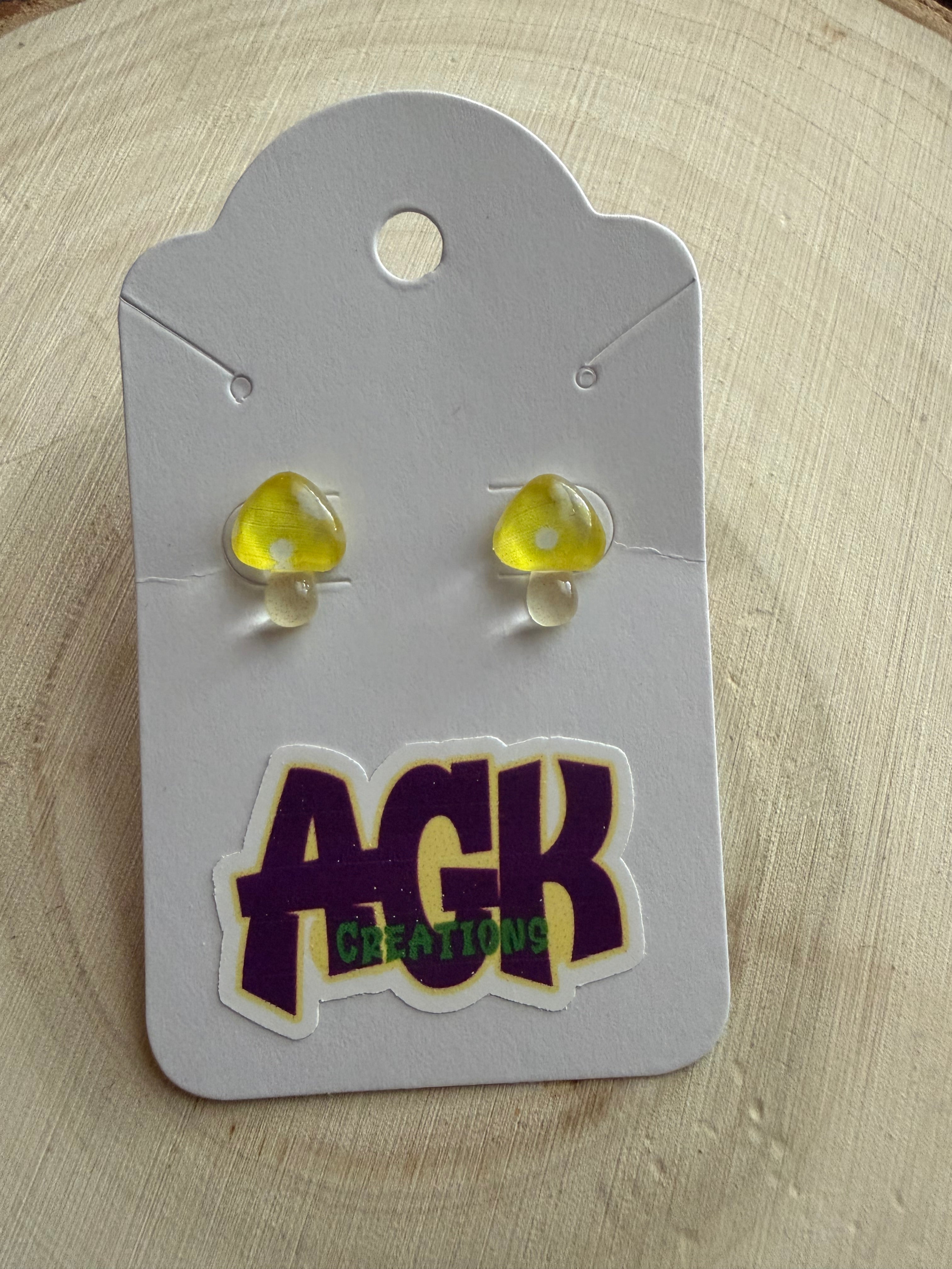Yellow Mushroom Studs