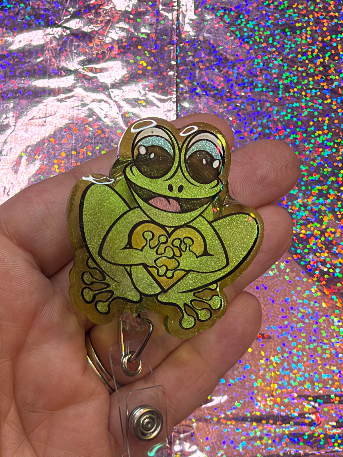 Frog Badge Reel