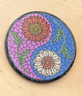 Sunflower Yin Yang Coaster