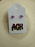 Purple Mushroom Studs