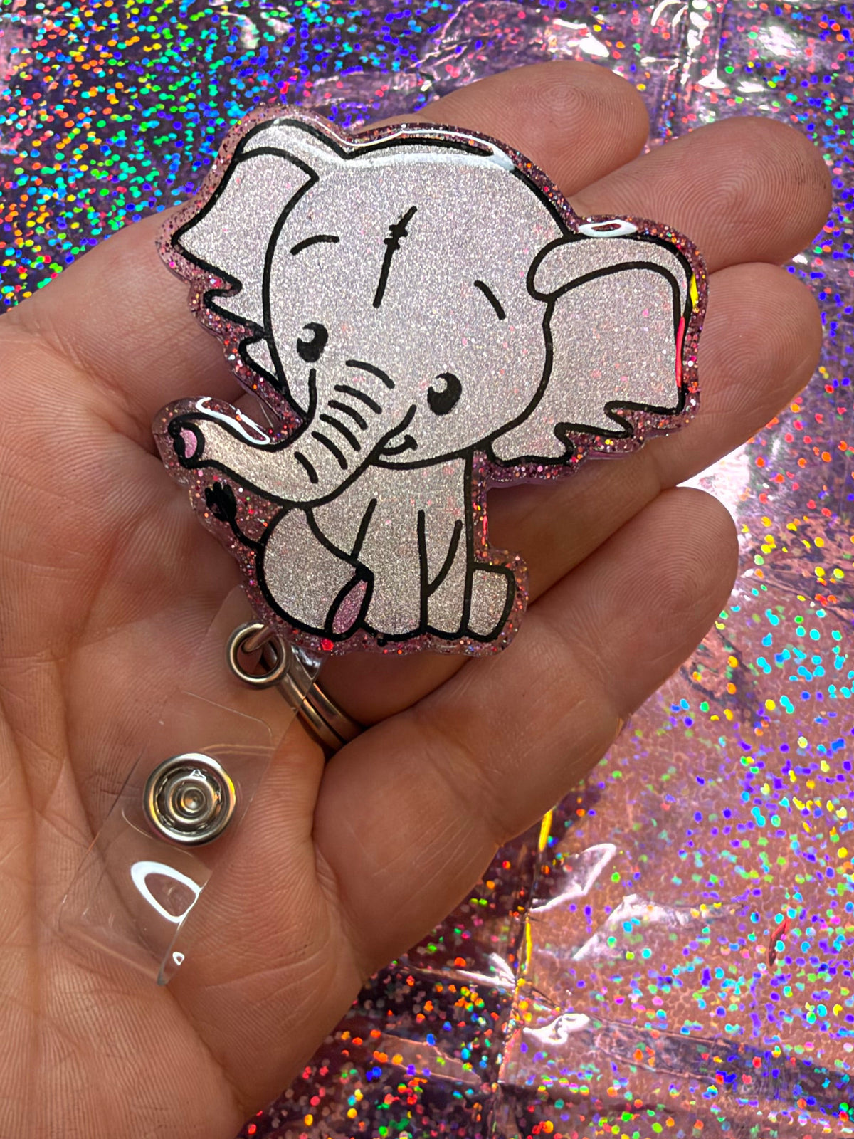 Elephant Badge Reel