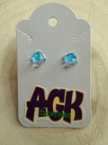 Blue Mushroom Studs